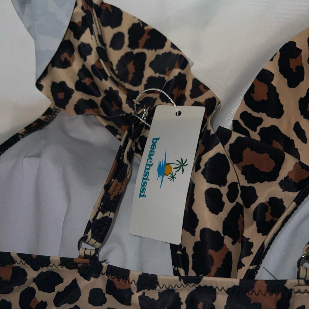 Leopard Print Women's Tankini M, nwt - Picture 7 of 7